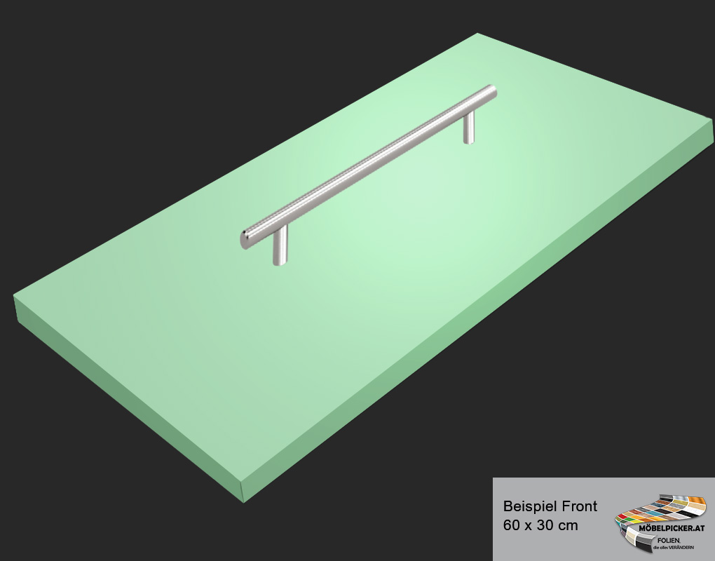 Farbe: Seidig matt Mintgrün MPEMT55 Folie für Kästen, Wände, Fronten, Küchenfronten, Fliesen, Glas, Fensterrahmen, Küchenarbeitsplatten