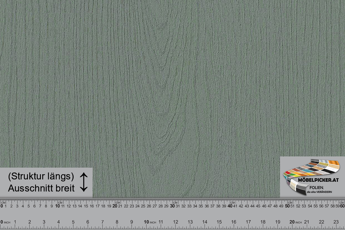 Möbelfolie, Klebefolie, Dekorfolie, Folie, Holz: gestrichen Graugrün MPPNT07