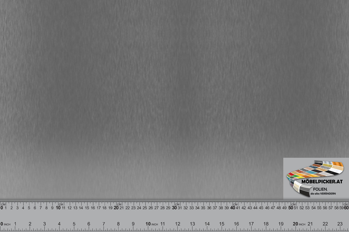 Möbelfolie, Klebefolie, Dekorfolie, Folie, Metall: Edelstahl fein silbergrau MPRM012