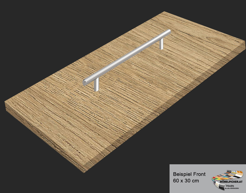 Holz: Eiche mittelbraun dunkel gestreift MPSPW50 Folie für Kästen, Wände, Fronten, Küchenfronten, Fliesen, Glas, Fensterrahmen, Küchenarbeitsplatten