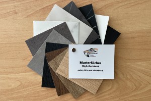 Musterfächer, Mustersammlung, High-Resistant, extra dick, noch abriebfester, Möbelfolie, Klebefolie, Architekturfolie